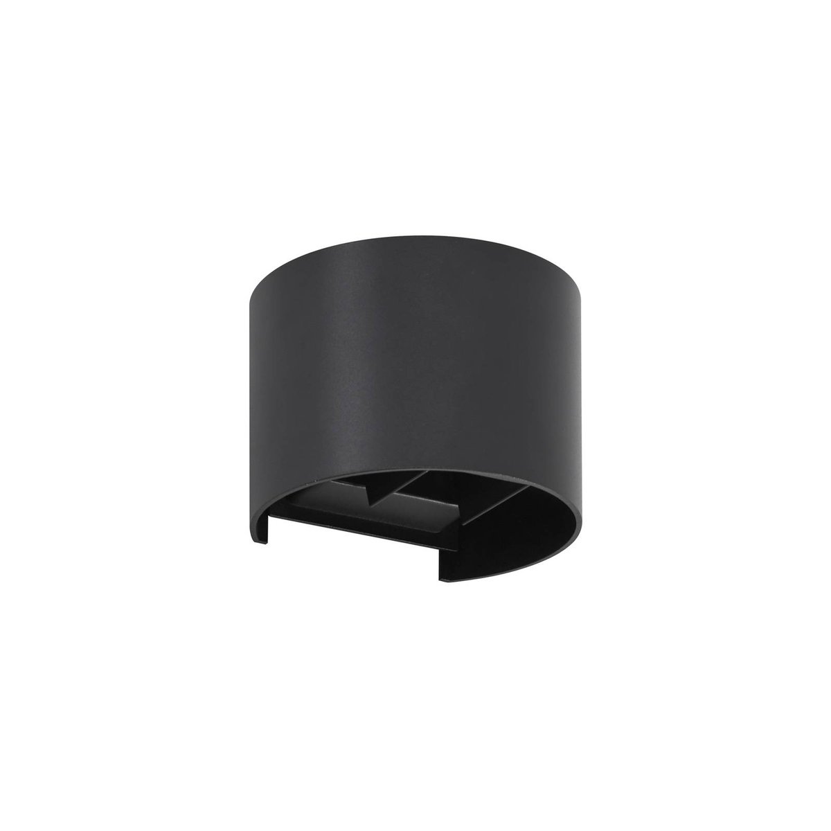 Applique extérieure en métal moderneLED noir, LINDBY