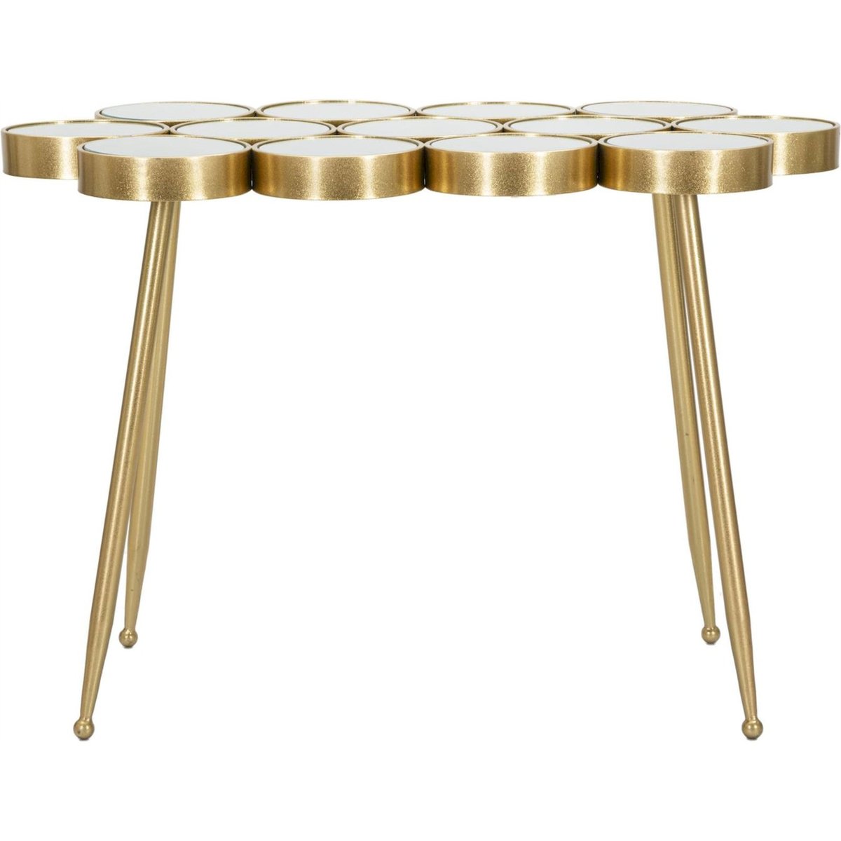 Table console miroir et fer GLAM doré, RECOLLECTION