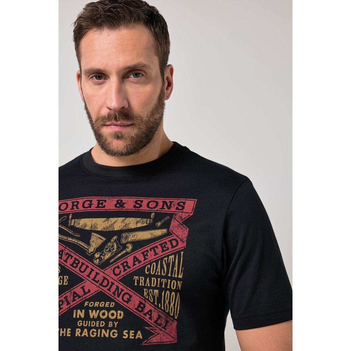 T-shirt JP 1880 noir, JP1880