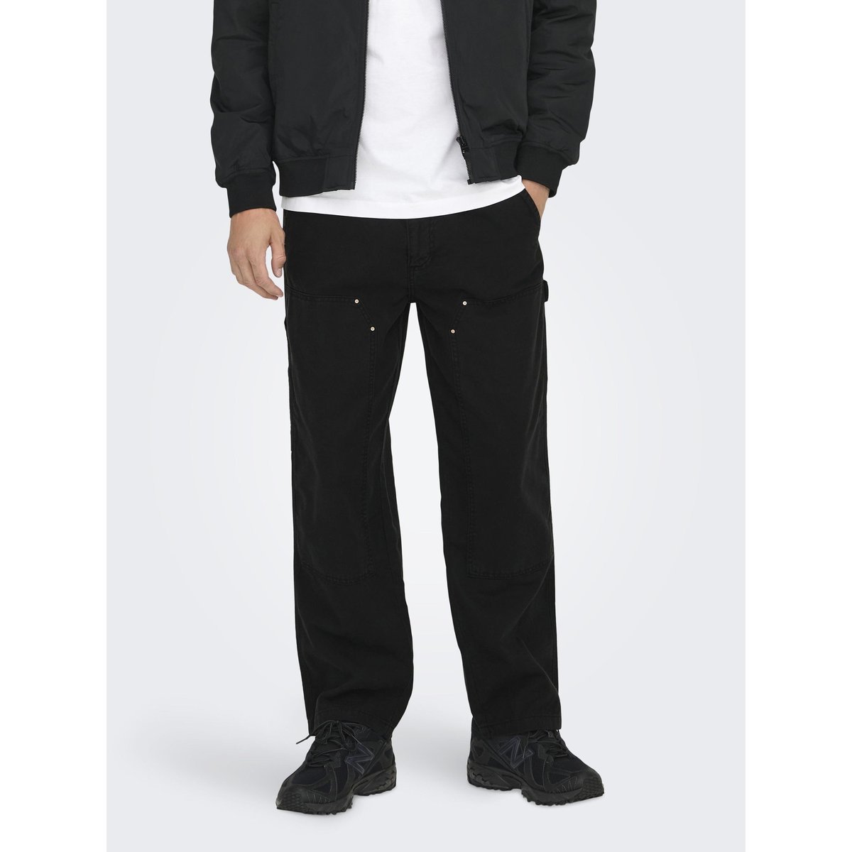 Pantalon À Jambe Large noire - black, ONLY & SONS