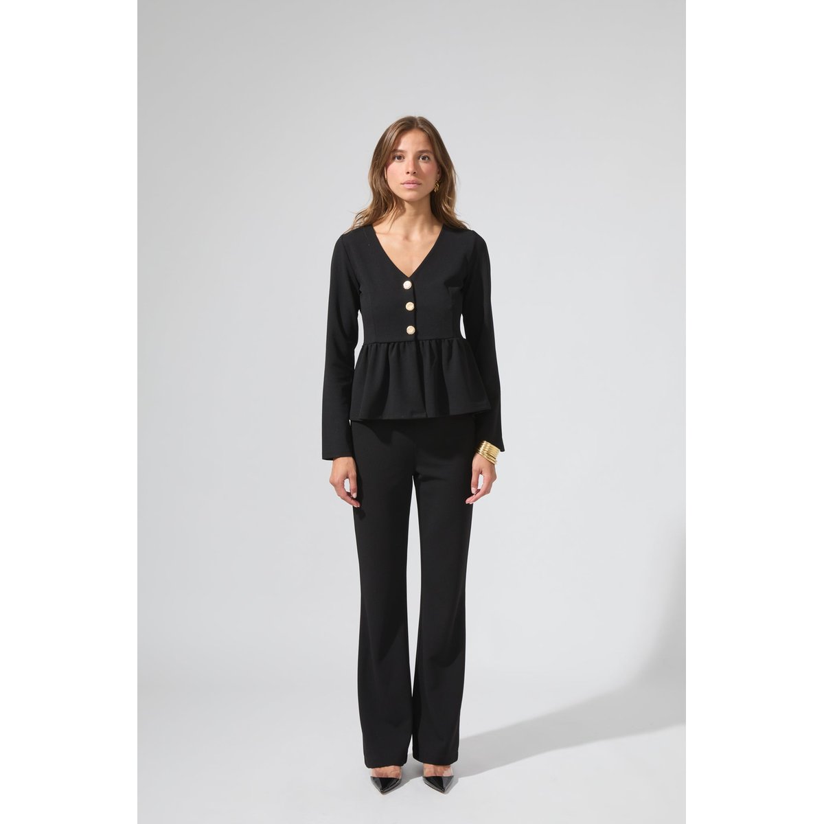 Pantalon flare VICTOR noir, BENOA
