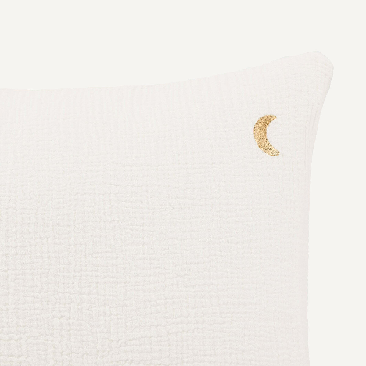 Taie d'oreiller gaze de coton biologique, Cuddly blanc ecume, AM.PM