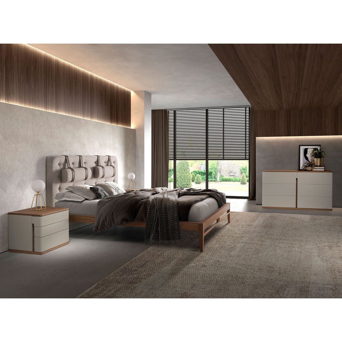 Commode en bois et noyer gris | noyer, ANGEL CERDA