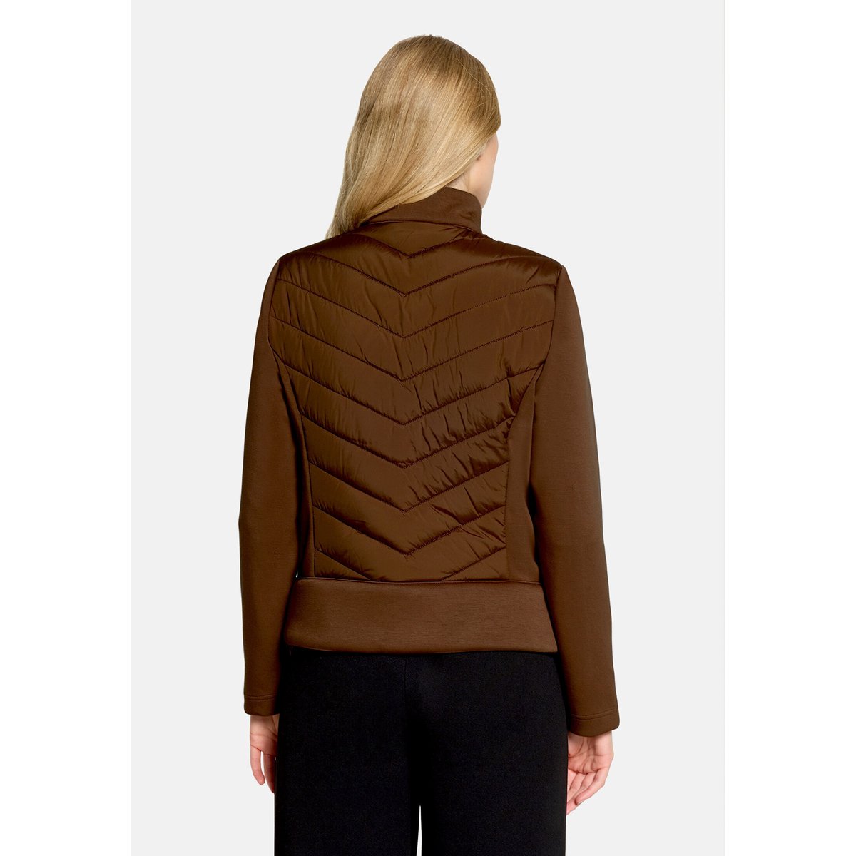Veste matelassée à fermeture zippée dark coffee, BETTY BARCLAY