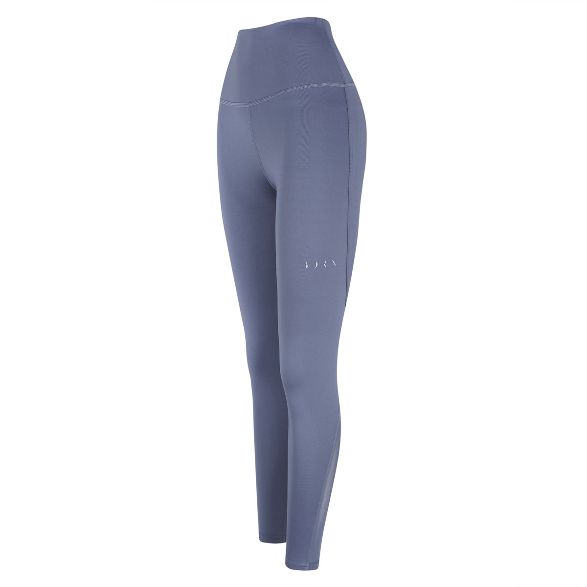 Legging de sport femme Karma Longueur 7/8 taille mi-haute effet gainant bleu océan, BORN