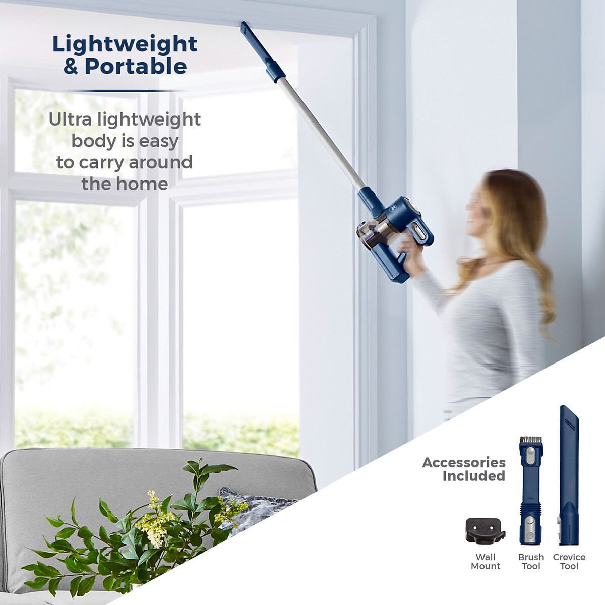 VL35 Pro Cordless Anti Tangle Vacuum - T513008 blue, TOWER