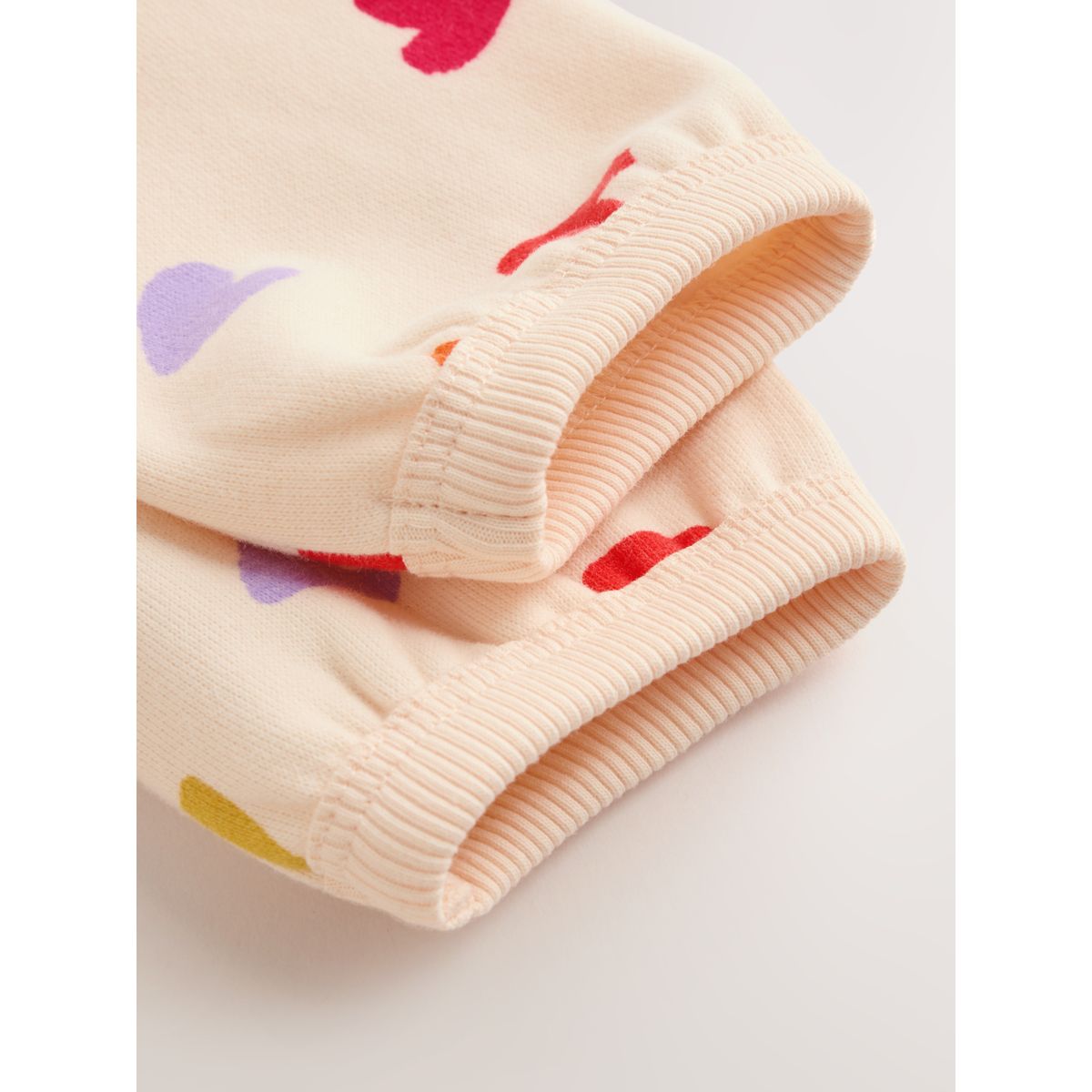 Barboteuse sweat baby cœur éclatant écru, NEXT