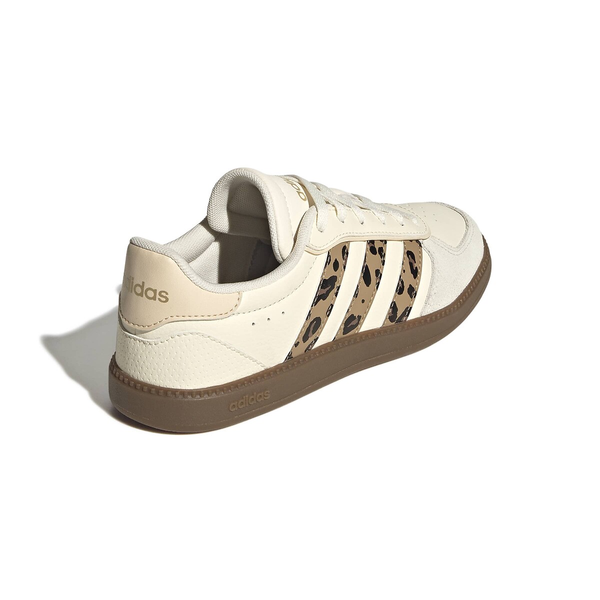 BREAKNET SLEEK leren sneakers beige/luipaardprint, ADIDAS SPORTSWEAR