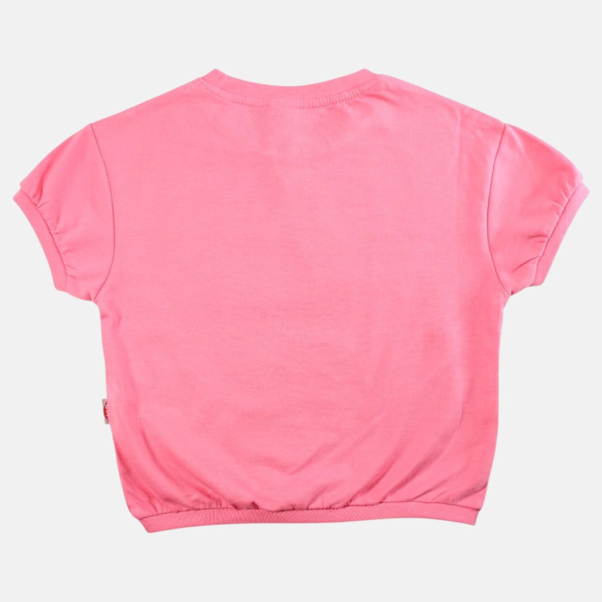 T-shirt manches courtes imprimé, col rond CROPPED fushia, LEE COOPER