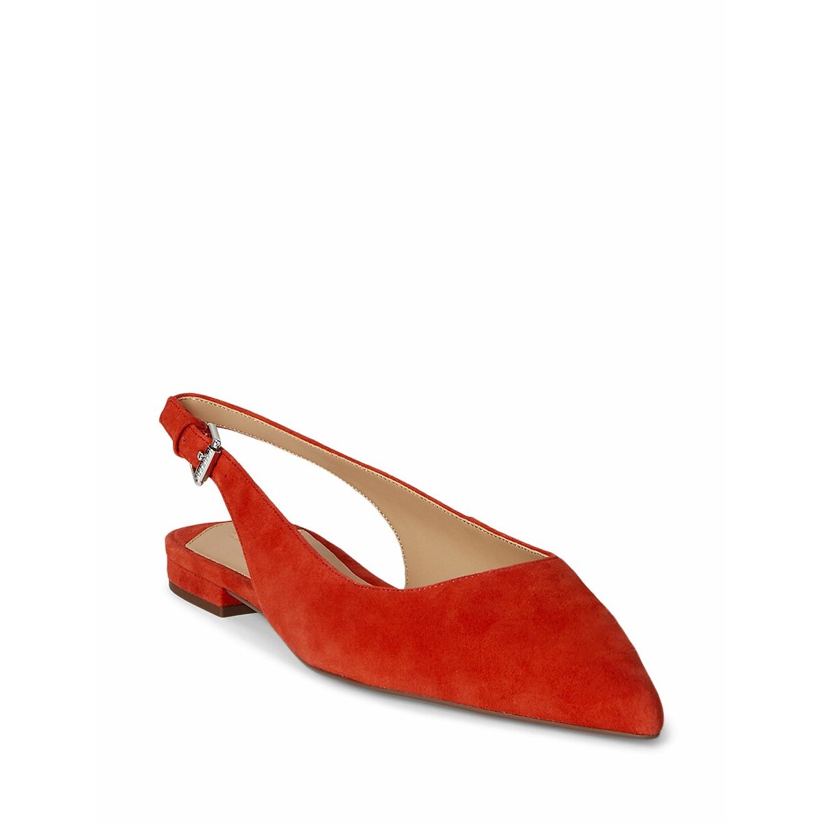 Ballerines mary-jane en cuir suède Emellie rouge, LAUREN RALPH LAUREN