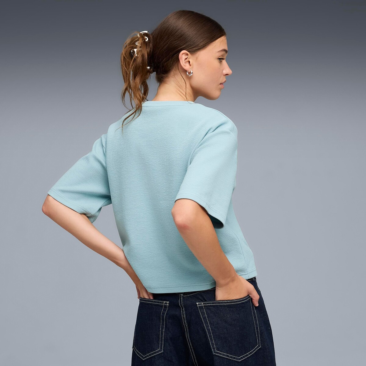 Essential Elevated Short Sleeve T-Shirt navy blue, PUMA