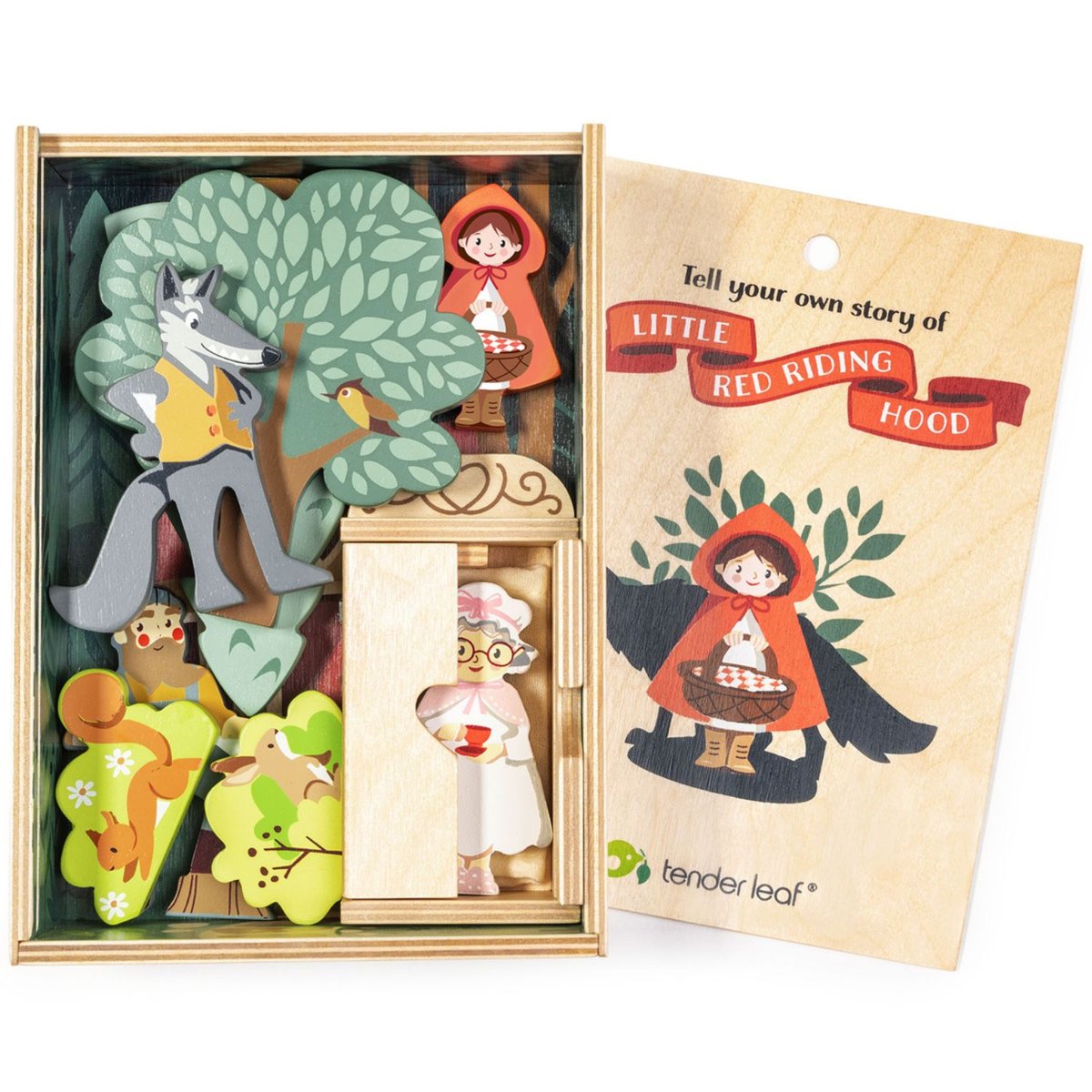 Coffret Le Petit Chaperon Rouge multicolore, TENDER LEAF TOYS