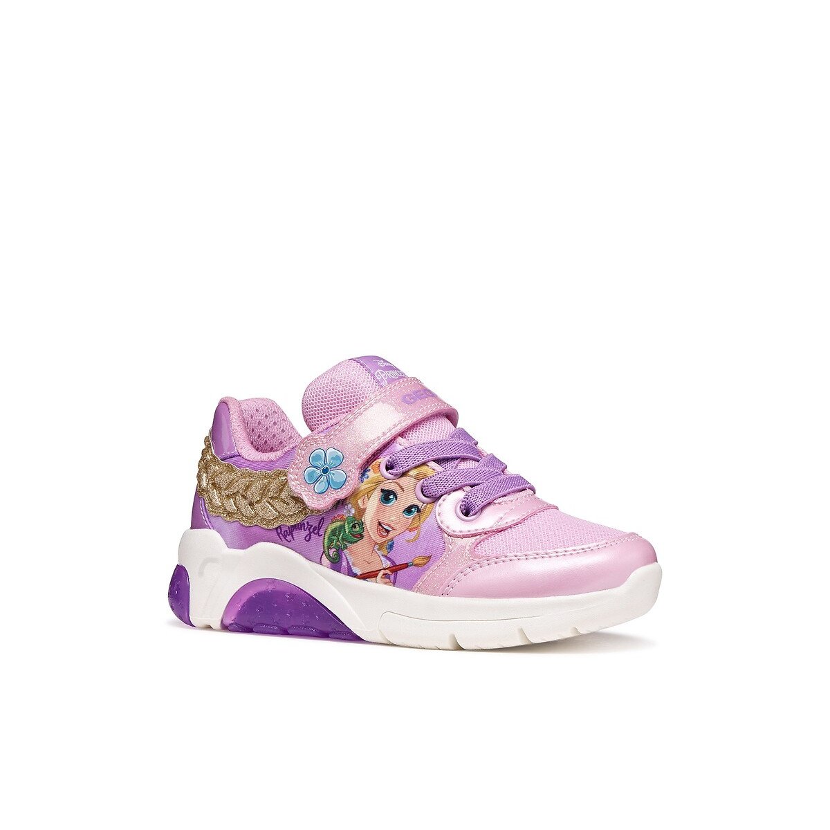 Baskets respirantes à LED FADINLIGHT x RAIPONCE rose, GEOX