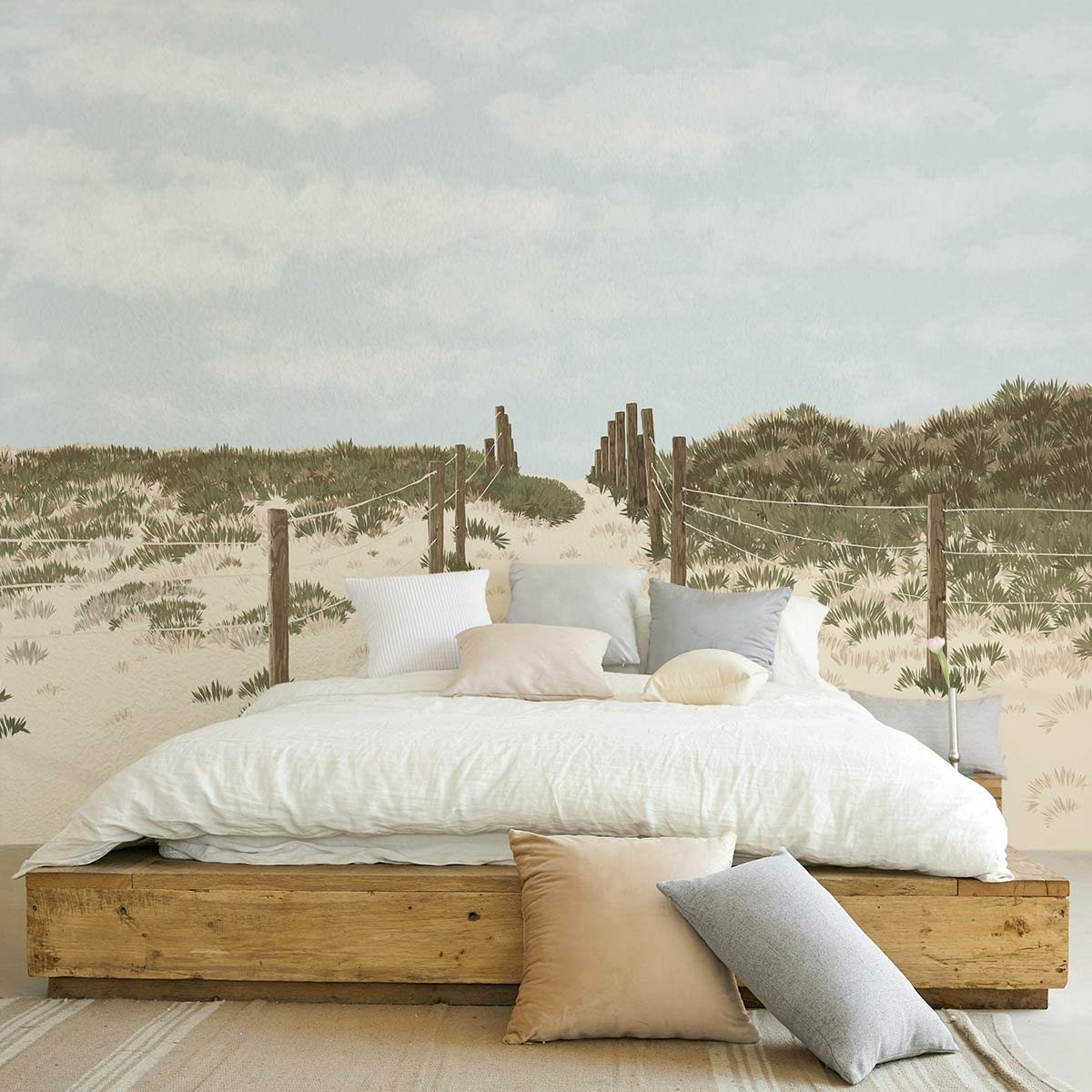 Papier peint panoramique Sable et dune intissé, HEXOA