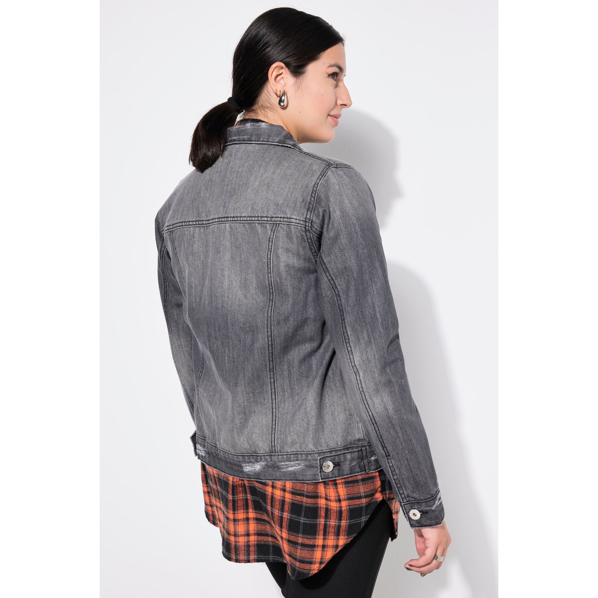 Veste en jean, coupe Regular Fit noir, STUDIO UNTOLD