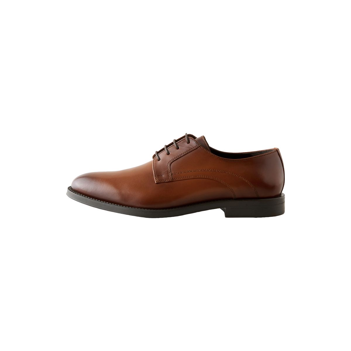 Chaussures derby en cuir marron fauve, NEXT