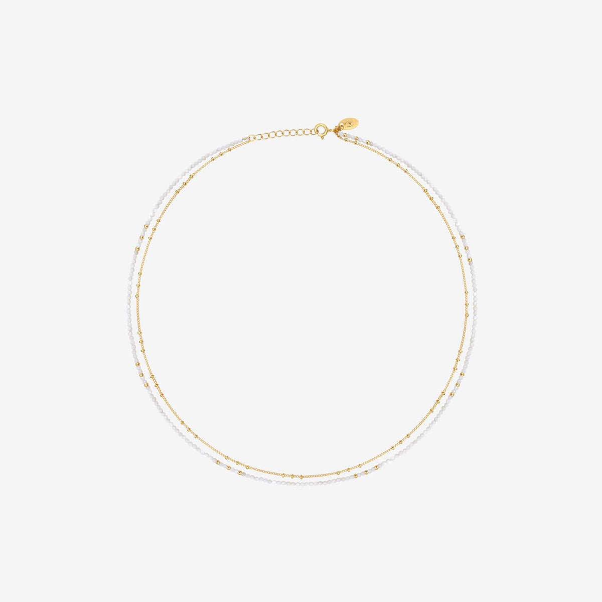 Collier doré - shani blanc, CAROLINE NAJMAN