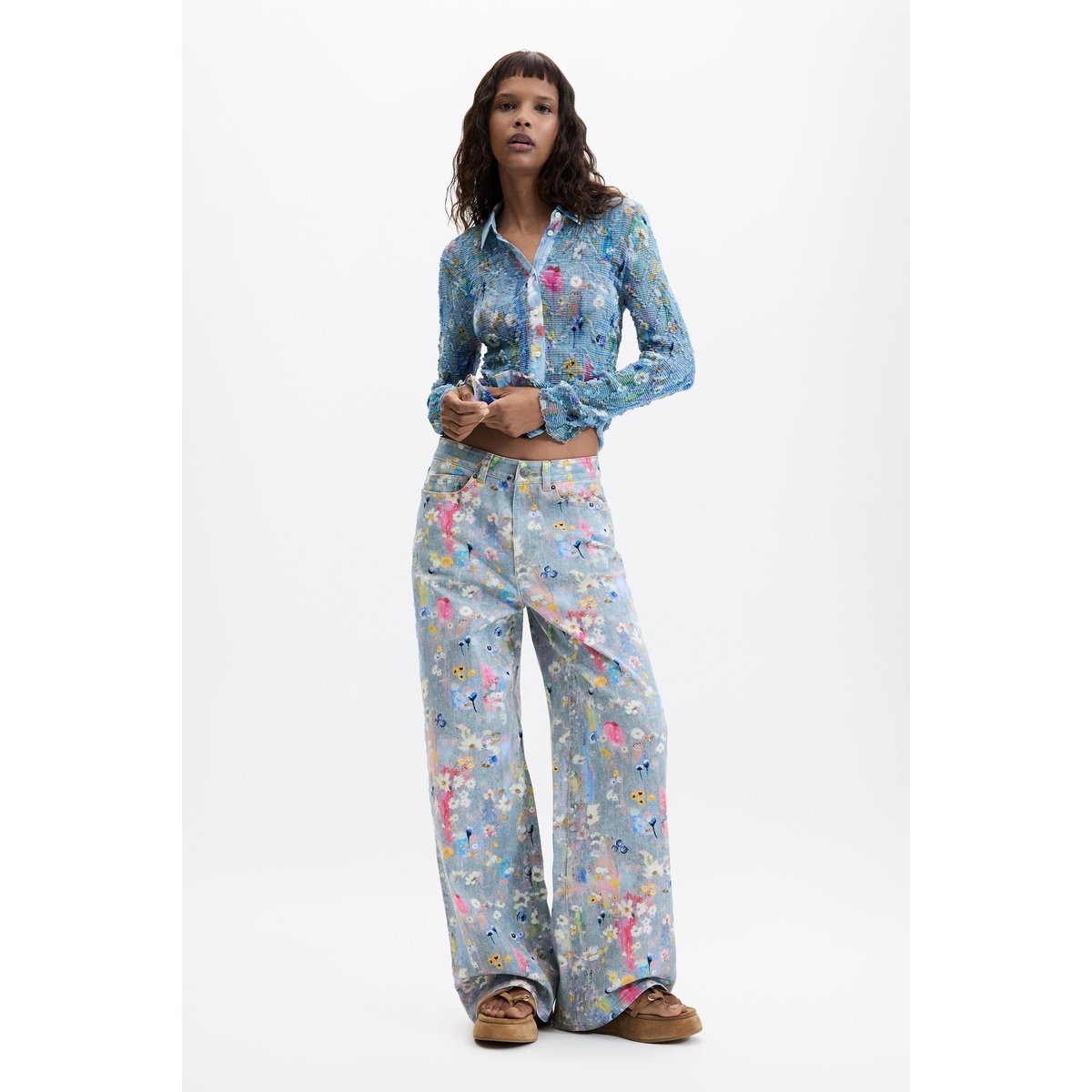 Jean imprimé gris, DESIGUAL