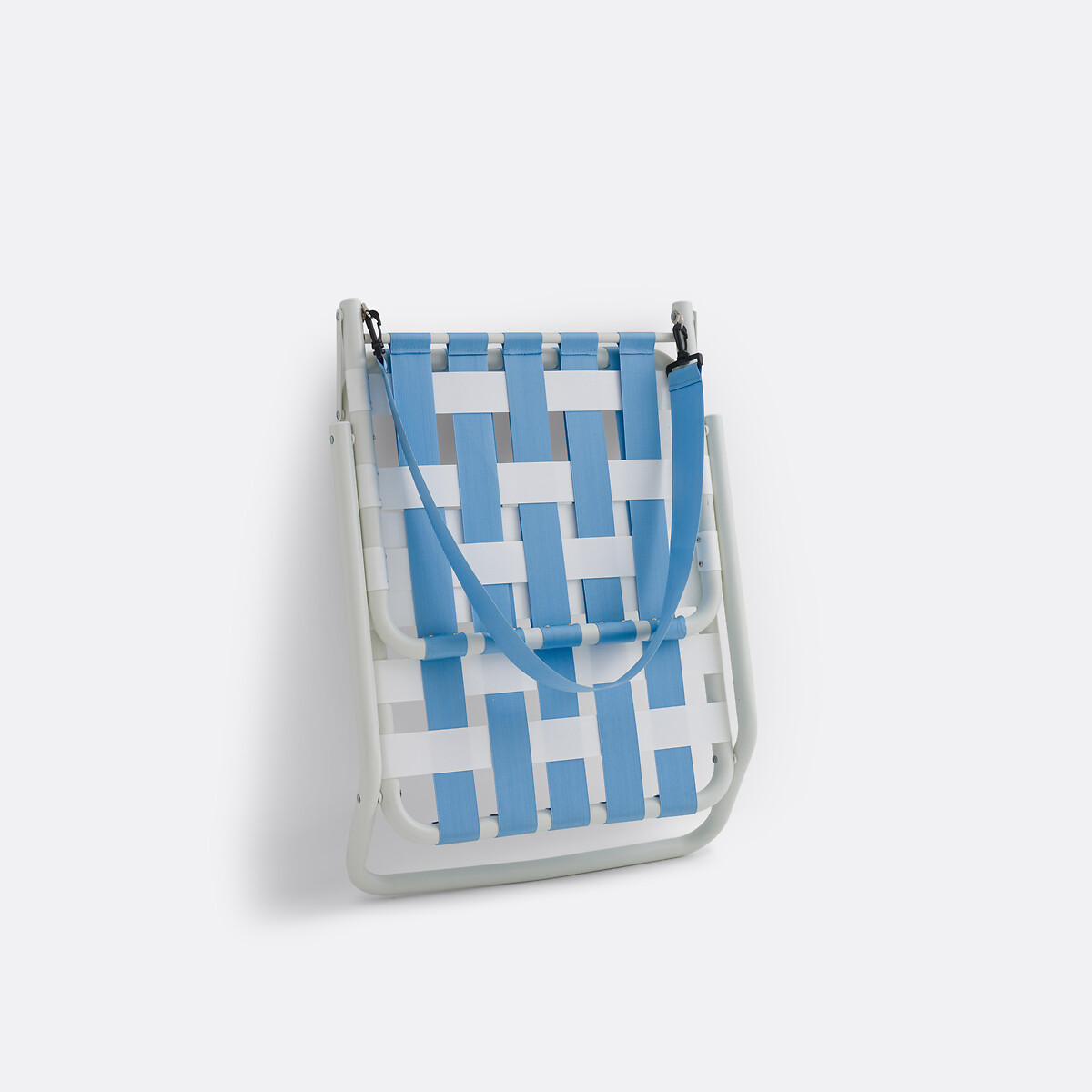 Chaise basse de plage en aluminium, pliante, IROH bleu clair/blanc, LA REDOUTE INTERIEURS