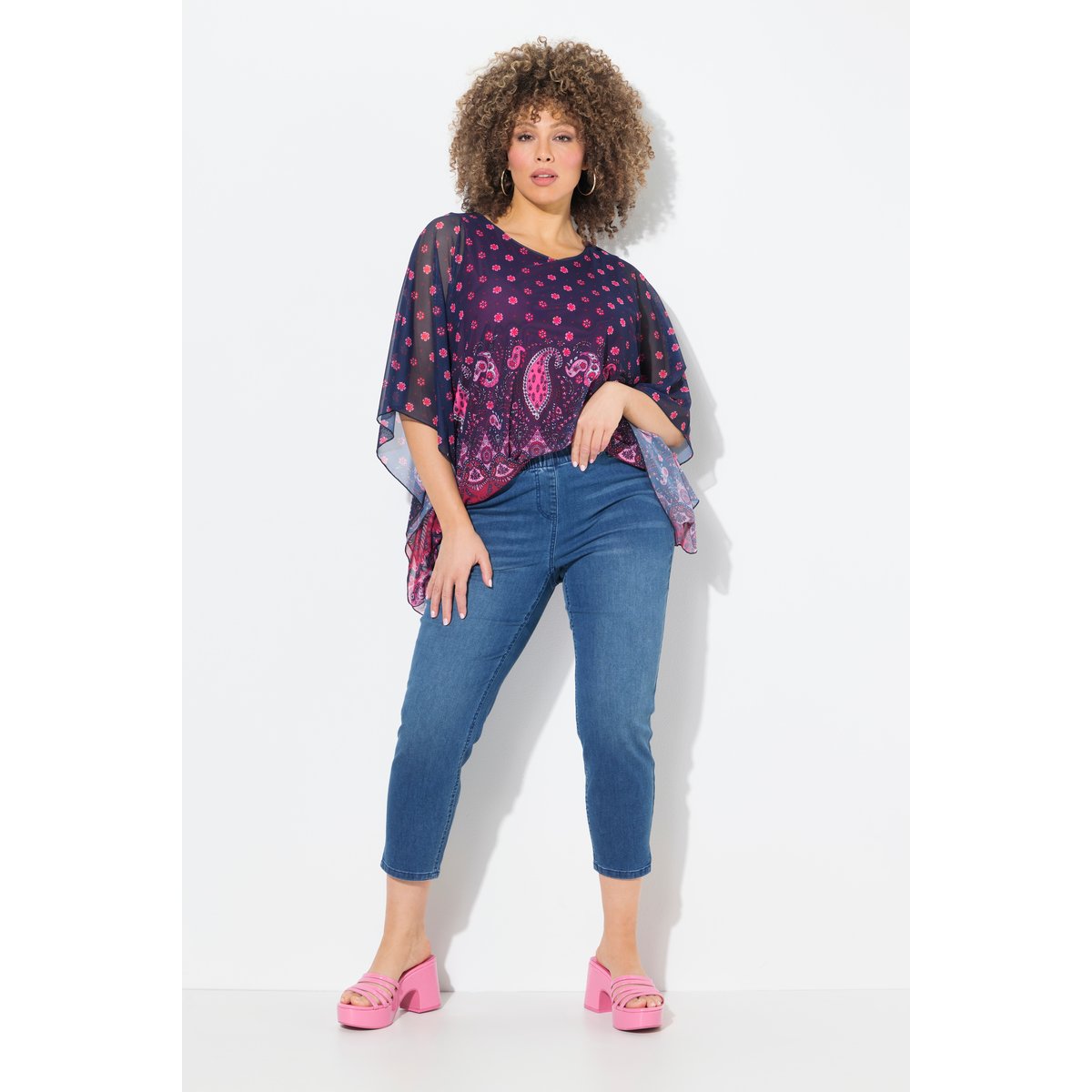 Jegging Sienna. Jambe carotte bleu clair, ULLA POPKEN