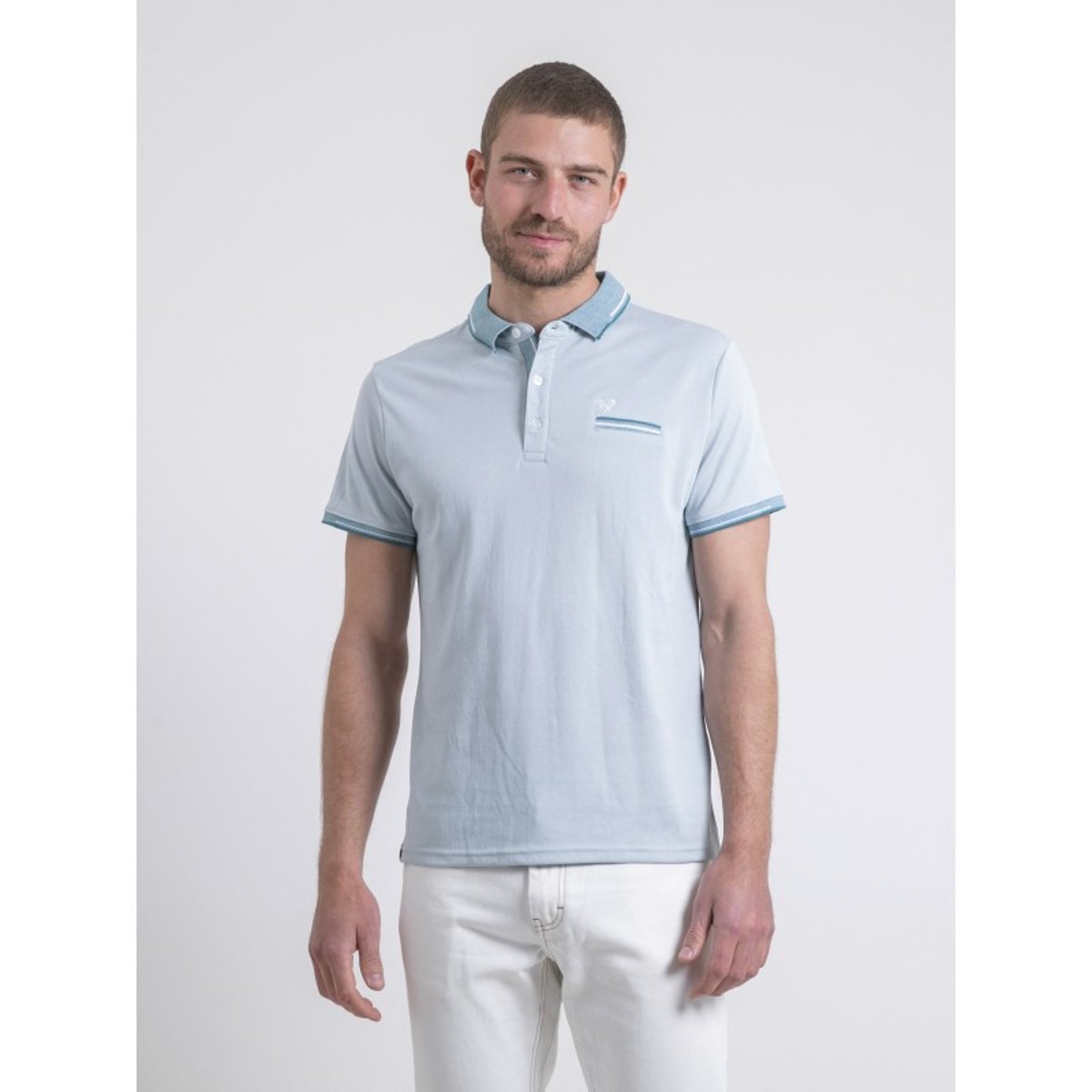 Polo Manches Courtes Poulilio bleu, RITCHIE