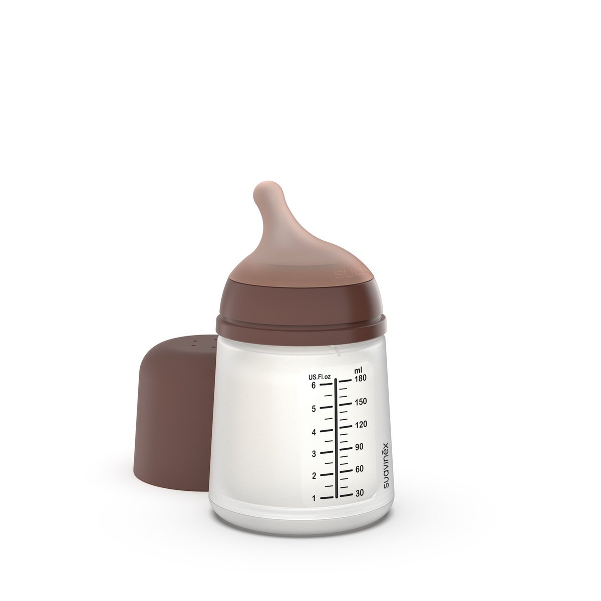 Biberon anti-colique 180 ml - spécial allaitement caramel, SUAVINEX