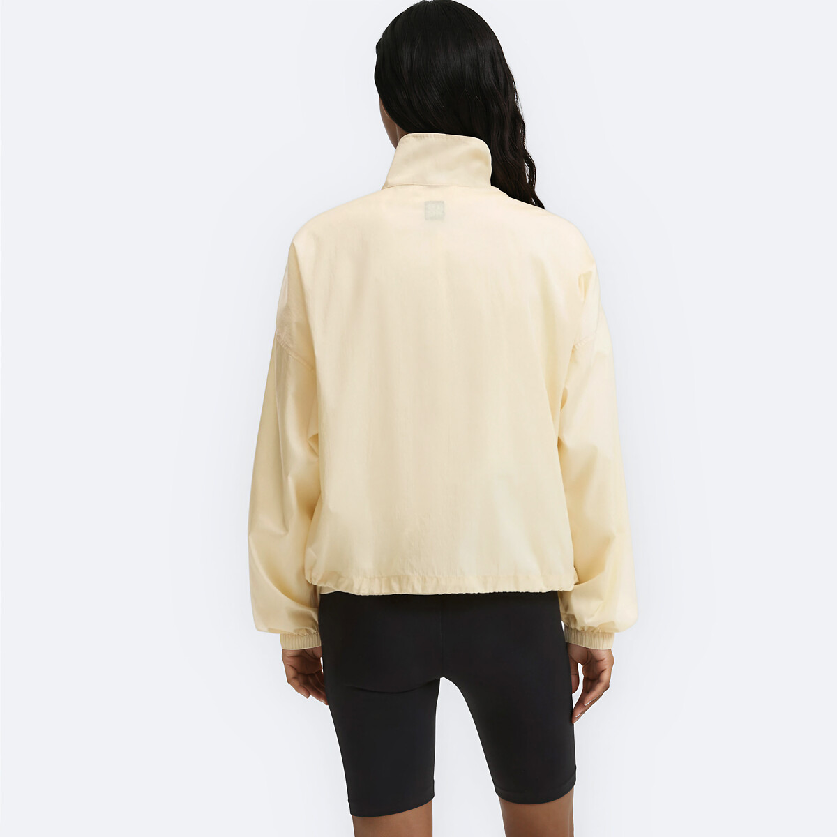 Blouson coupe-vent court zippé beige, LA REDOUTE COLLECTIONS
