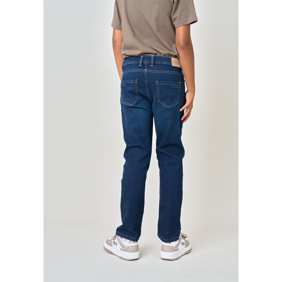 Jean straight garçon bleu délavé SKYE bleu moyen délavé, DEELUXE