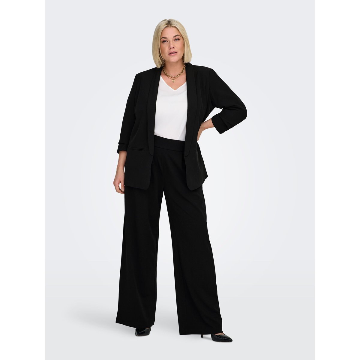 Pantalon À Jambe Large noire - black, ONLY CARMAKOMA