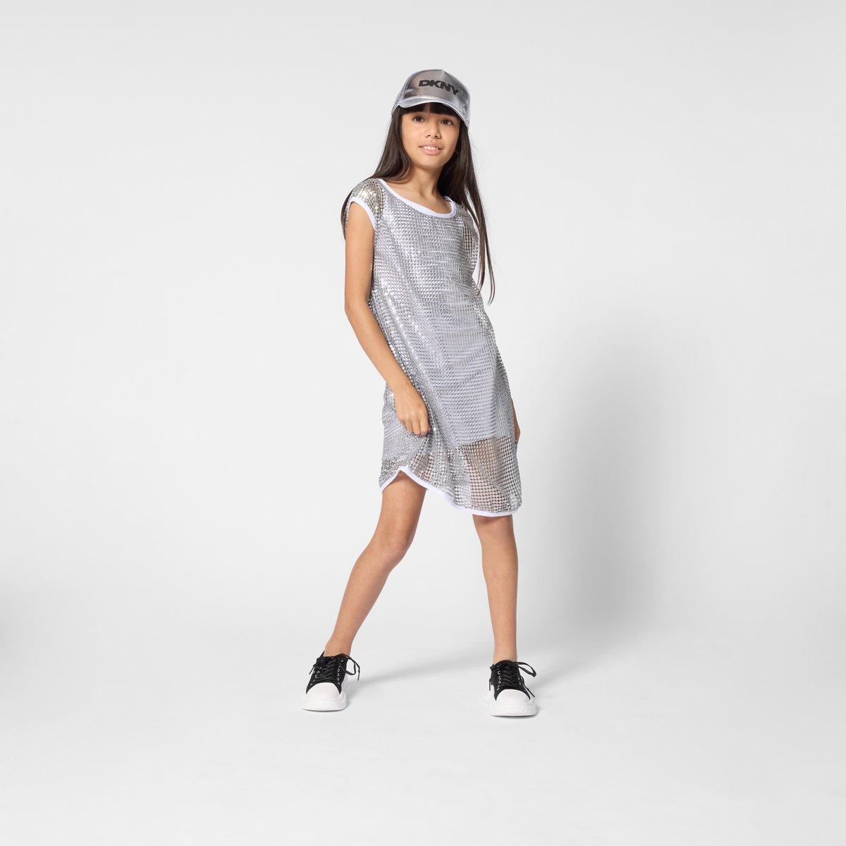 Casquette silver, DKNY