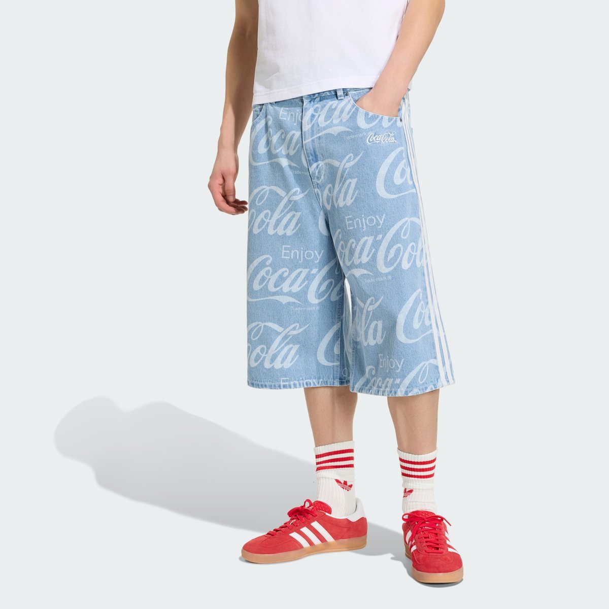 Jort Denim Sport Classique Coca-Cola Jort Denim Sport Classique Coca-Cola indigo denim, adidas Originals