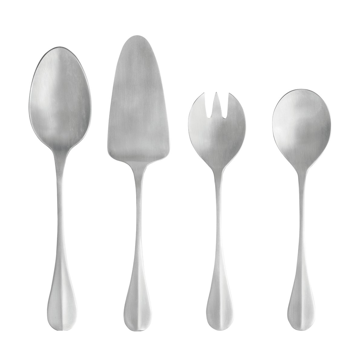 Couverts de service 4 pièces NAU inox - brushed, COSTA NOVA
