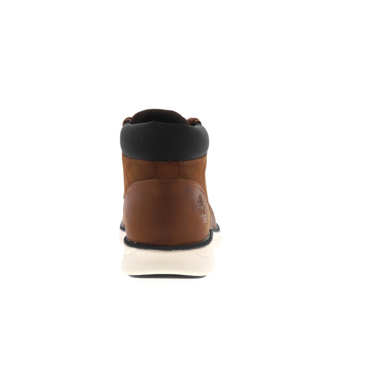 Baskets montantes en cuir marron avec des lacets tressés et œillets métalliques marron, TIMBERLAND