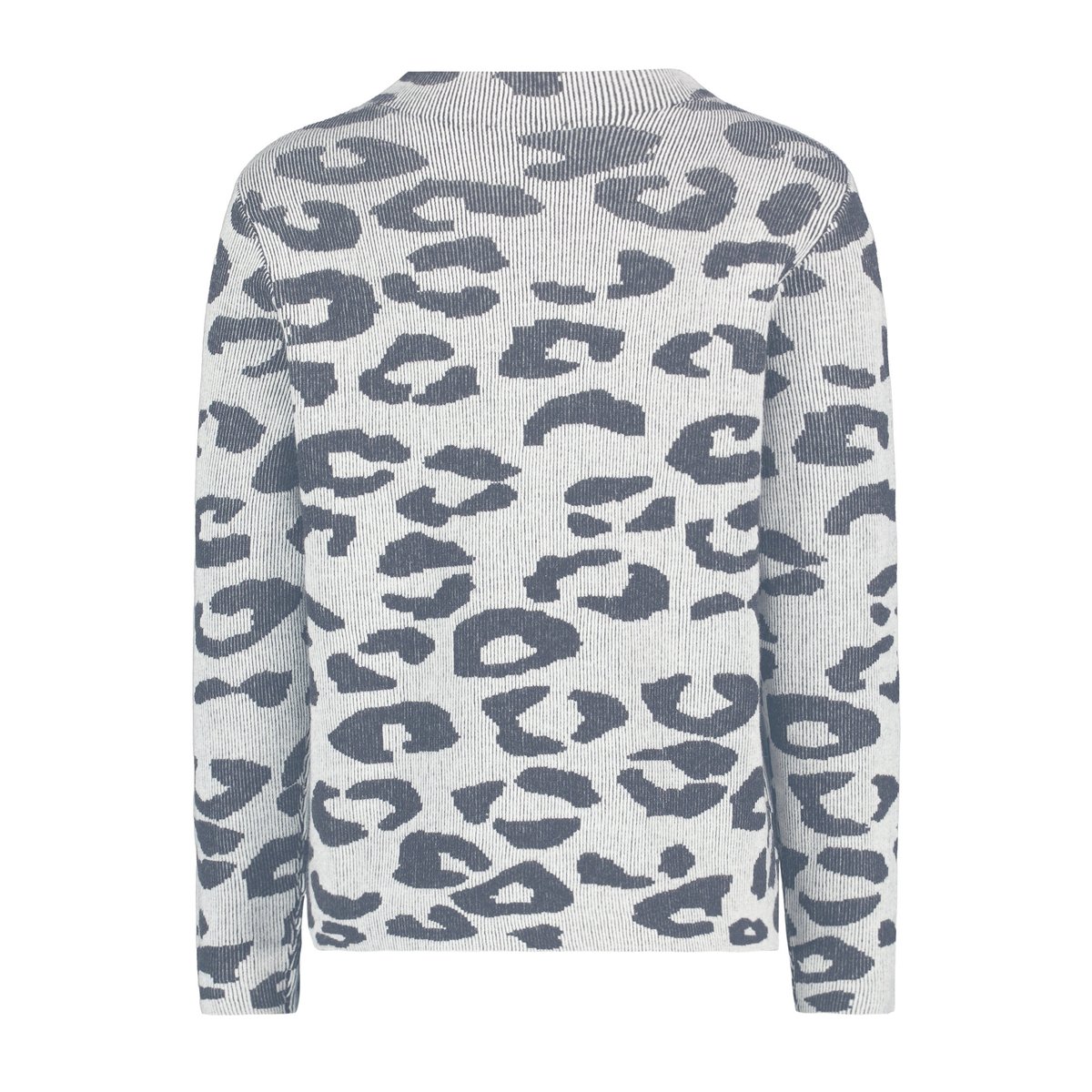 Pull-over en maille à motif jacquard patch beige/dark blue, BETTY BARCLAY