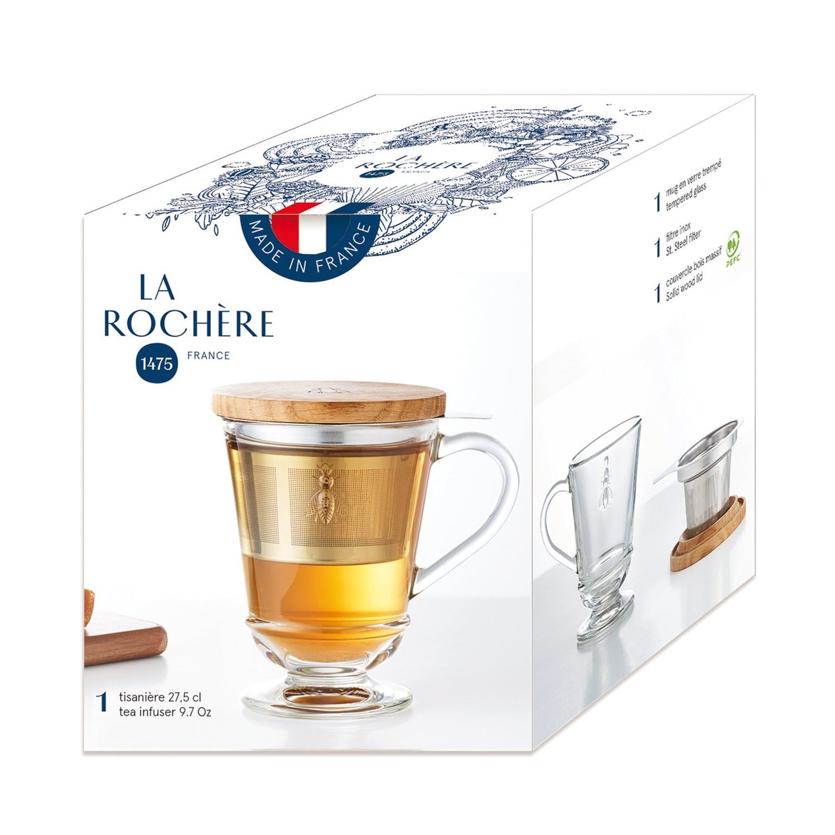 Tisanière, ABEILLE transparent, LA ROCHERE