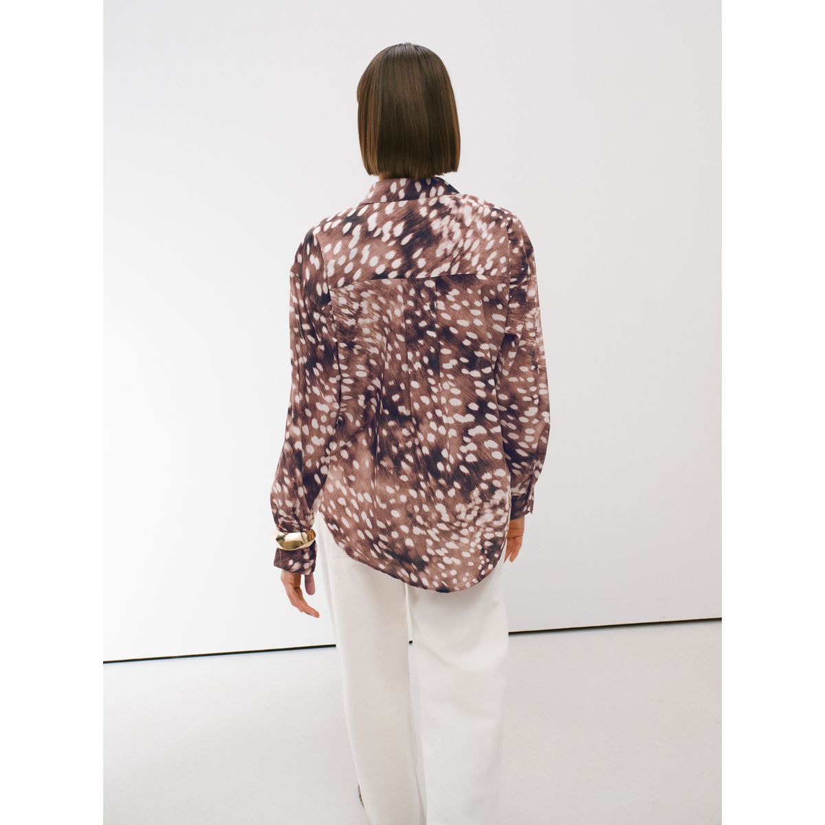 Chemise décontractée en coton léger motif de cerf, NEXT