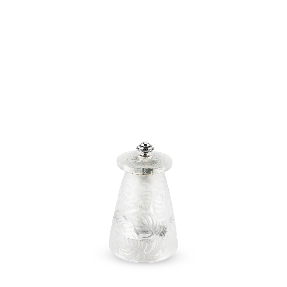 Moulin à sel manuel en cristal Lalique 9 cm transparent, PEUGEOT