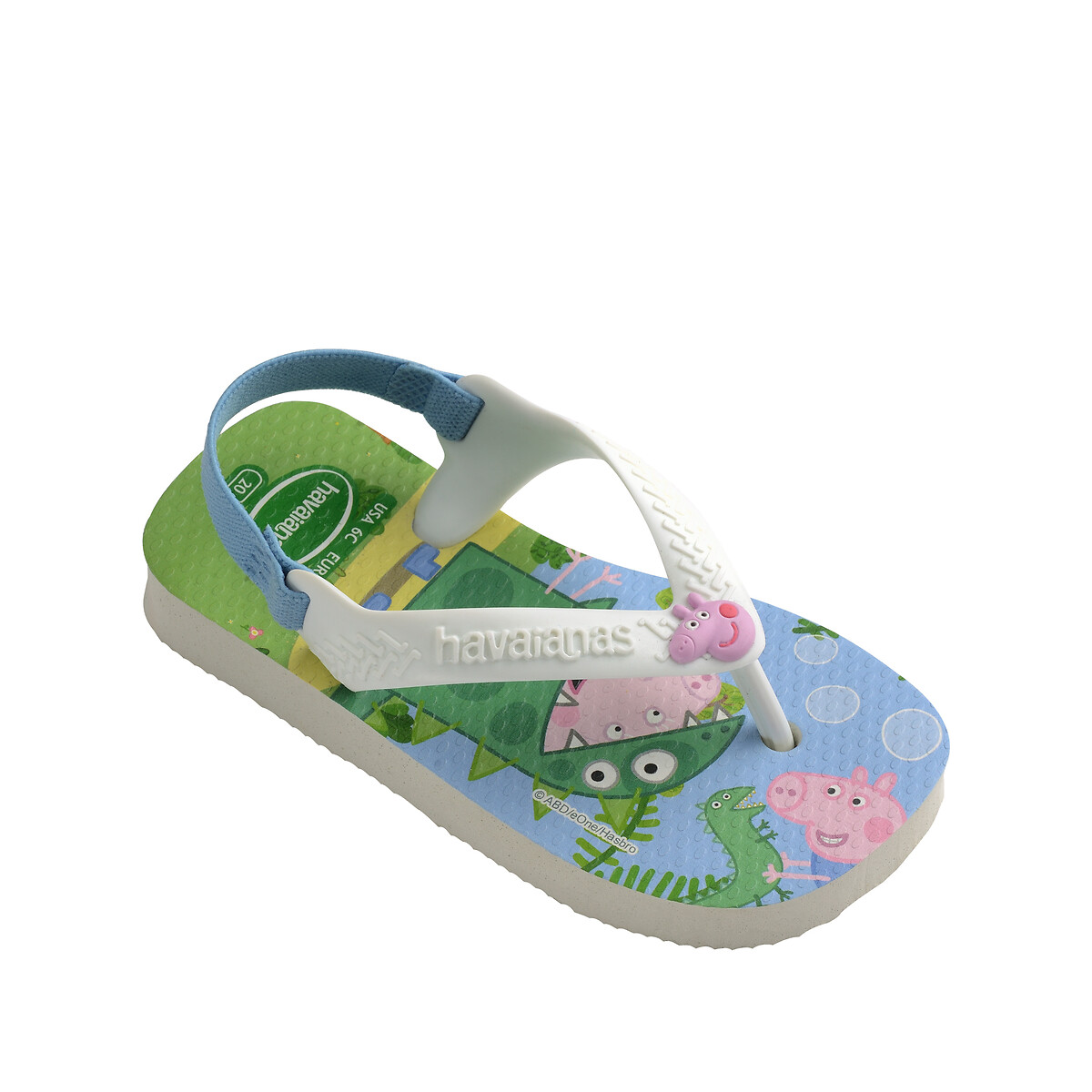 Kids Baby Brasil Logo II Toe Post Sandals green, HAVAIANAS