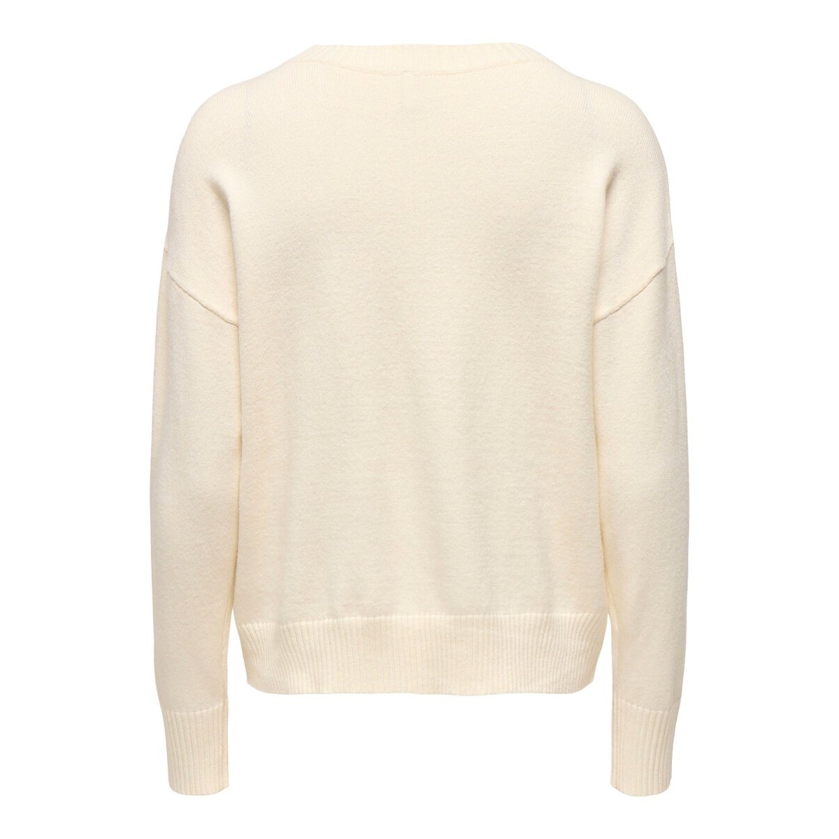 Pull col rond beige, ONLY