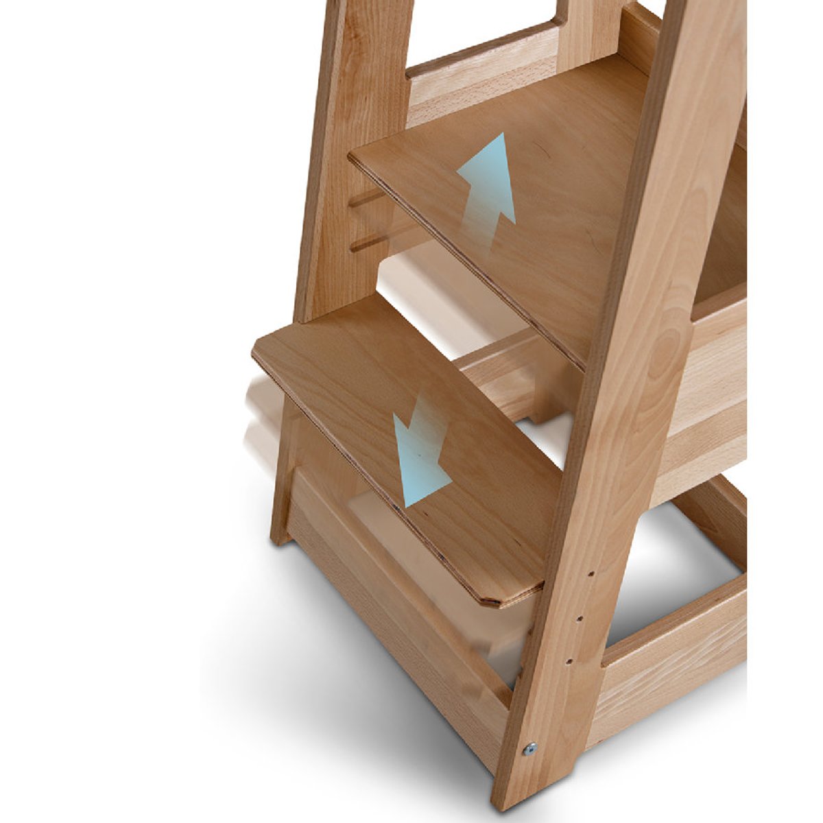 Tour d'apprentissage en bois hêtre FELIX gris, TISSI