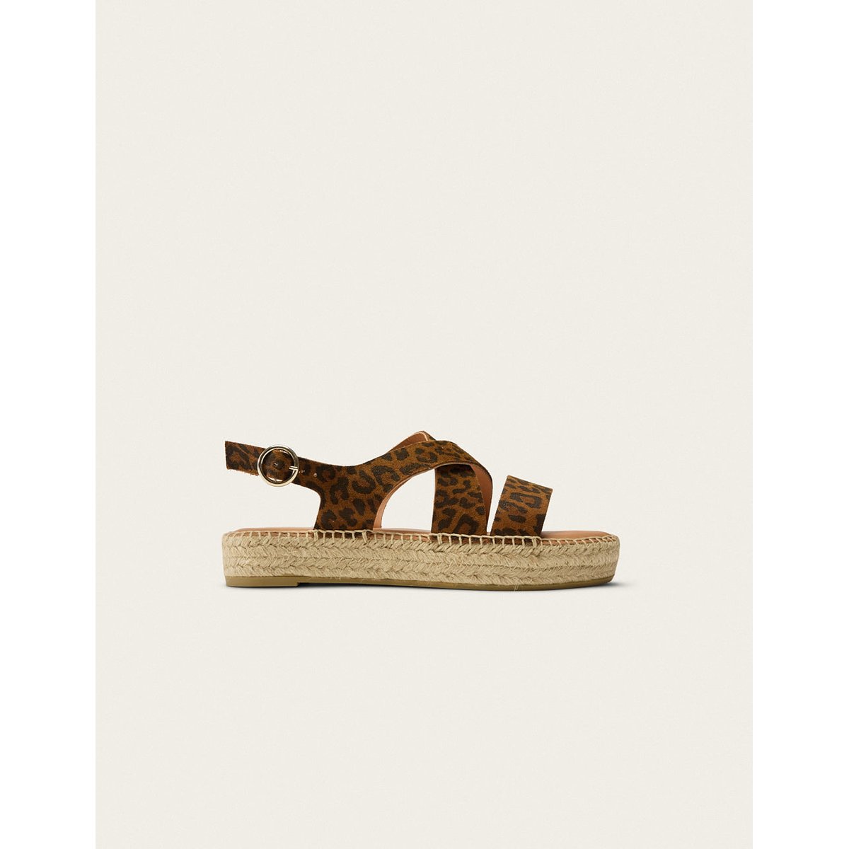 Espadrilles CHANTAL suède léopard, ODAJE