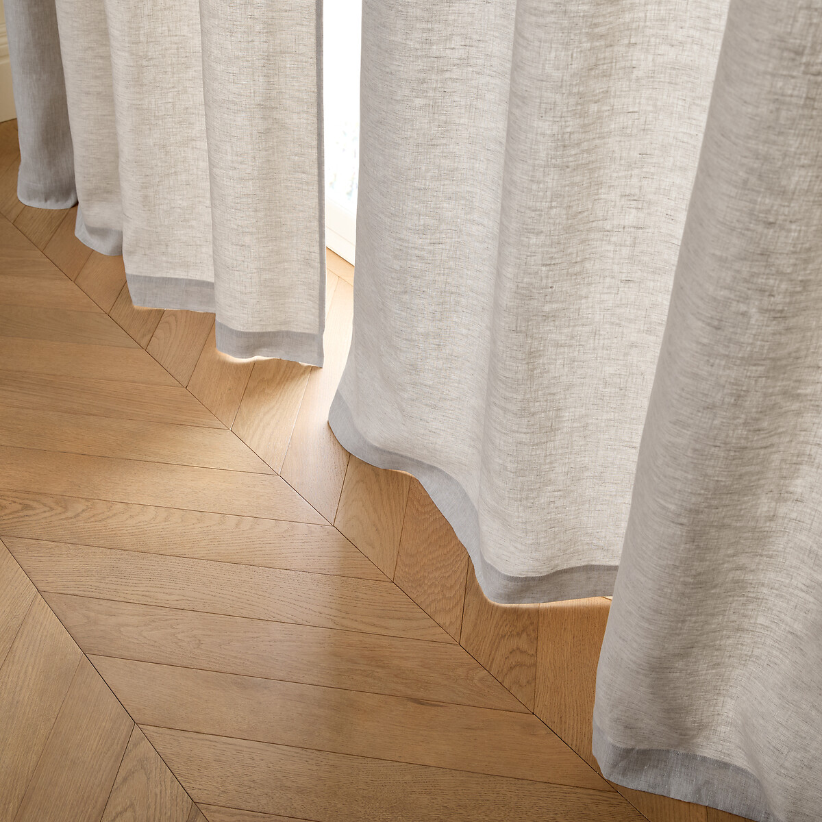 Cortinado em linho lavado com forro, ilhós, Private natural, AM.PM