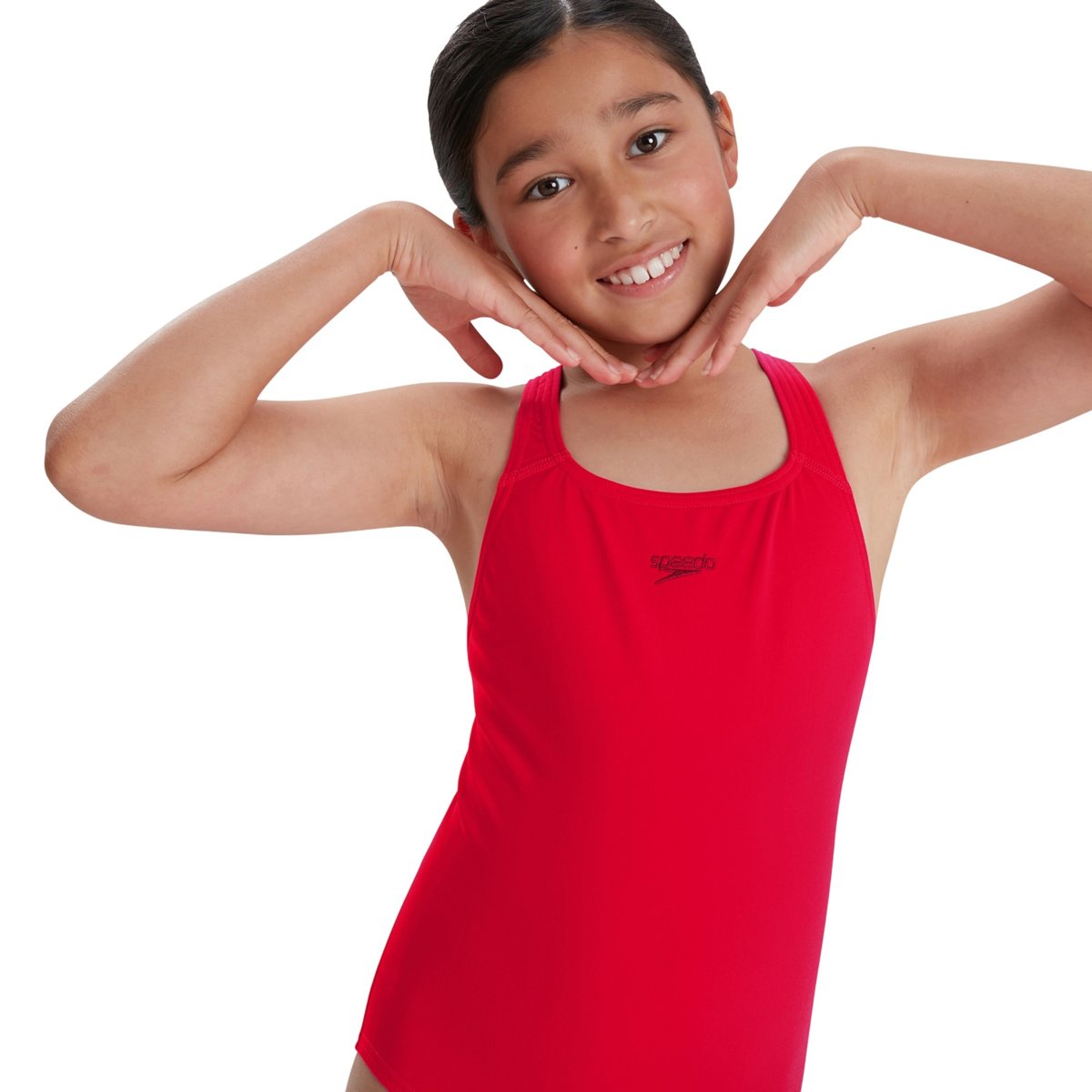 Maillot de bain 1 pièce uni dos nageur MEDALIST rouge, SPEEDO
