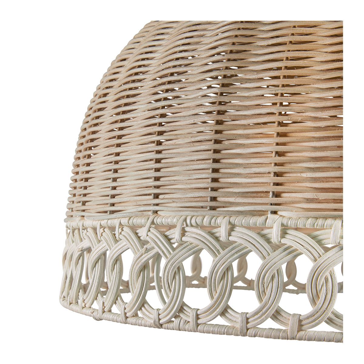 Suspension JOSEPHINE en rotin - Petit modèle beige, BLANC D’IVOIRE