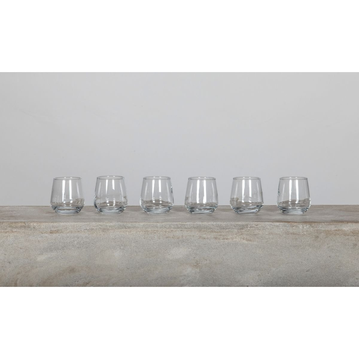 Lot de 6 verrines en verre 9,5cl, REGAL transparent, NOVASTYL