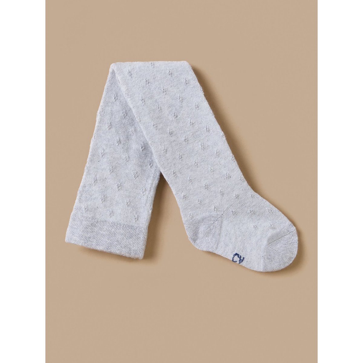 Collants pointelle gris chine, CYRILLUS
