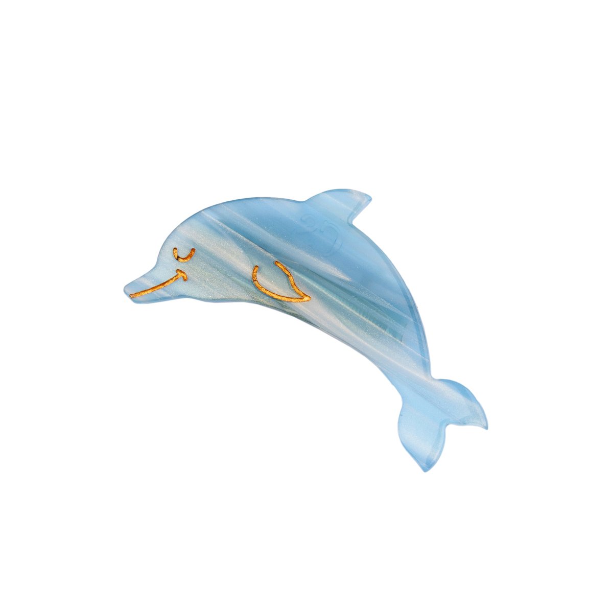 Barrette DAUPHIN bleu clair, COUCOU SUZETTE