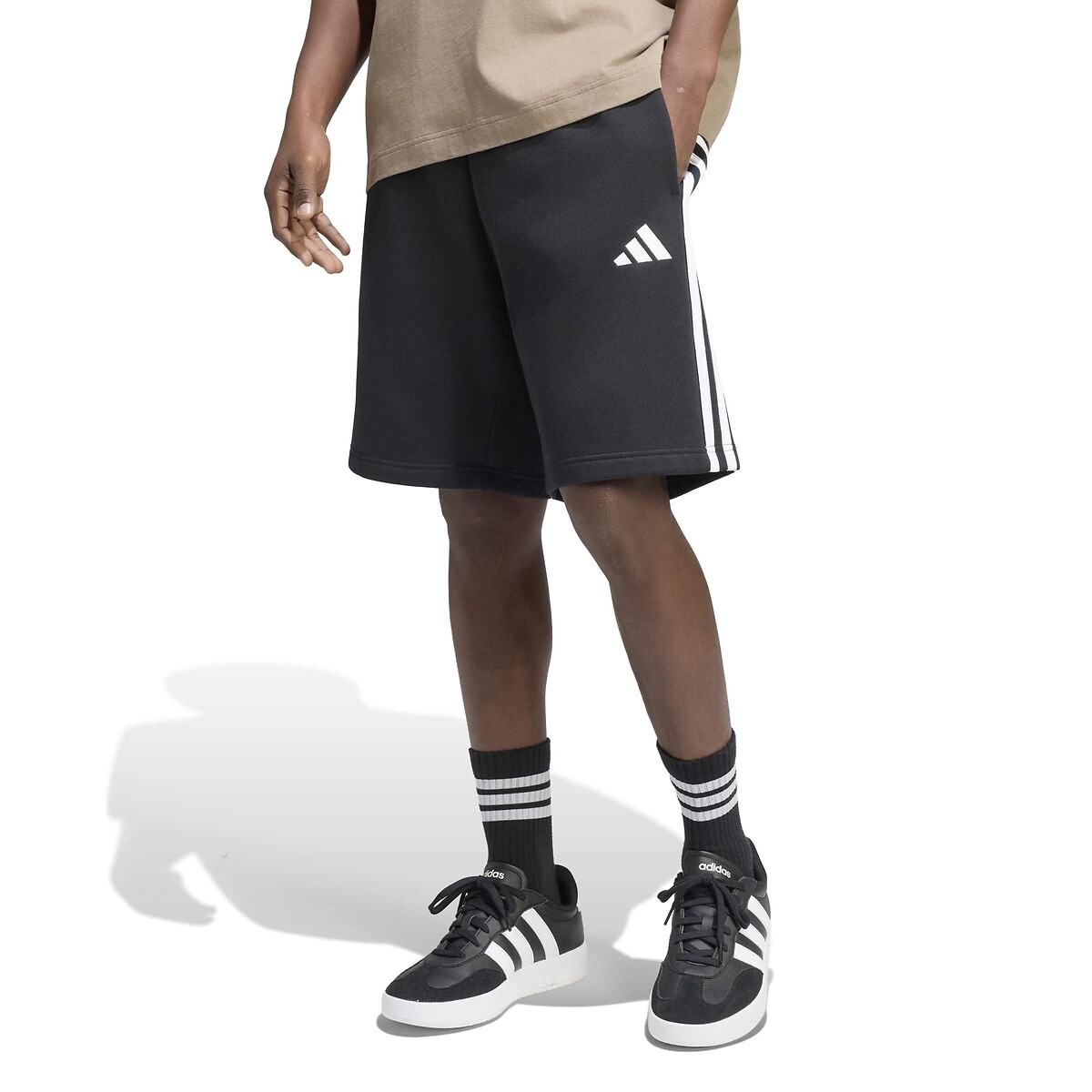 Short, longueur genou, ESSENTIALS noir, ADIDAS SPORTSWEAR