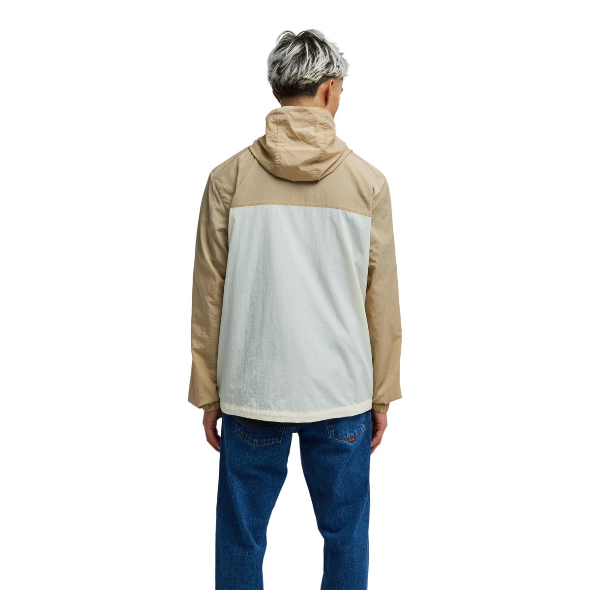 Veste coupe-vent à capuche CLICKER beige khaki, QUIKSILVER