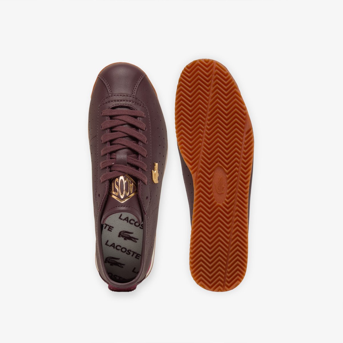 Baskets rouge-amd, LACOSTE